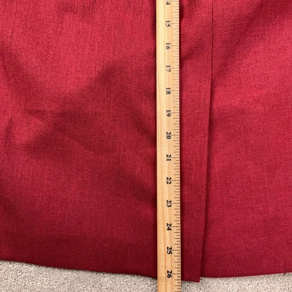 Le Suit Skirt Set Womens 18W Red Monochromatic Layered Professional Church 2pc - Picture 13 of 15